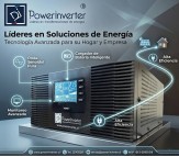 INVERSOR CARGADOR UPS - BAJA FRECUENCIA PSW 24VDC/220VAC 1000W 